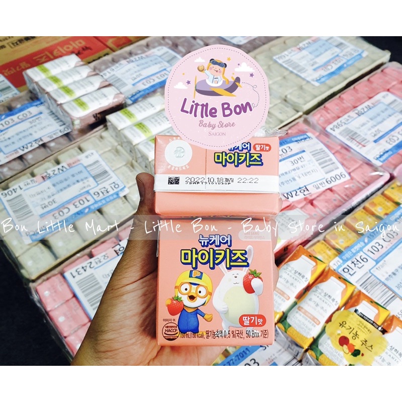 Sữa nước Pororo Hàn (150ml/hộp)_Date 09-10/2022