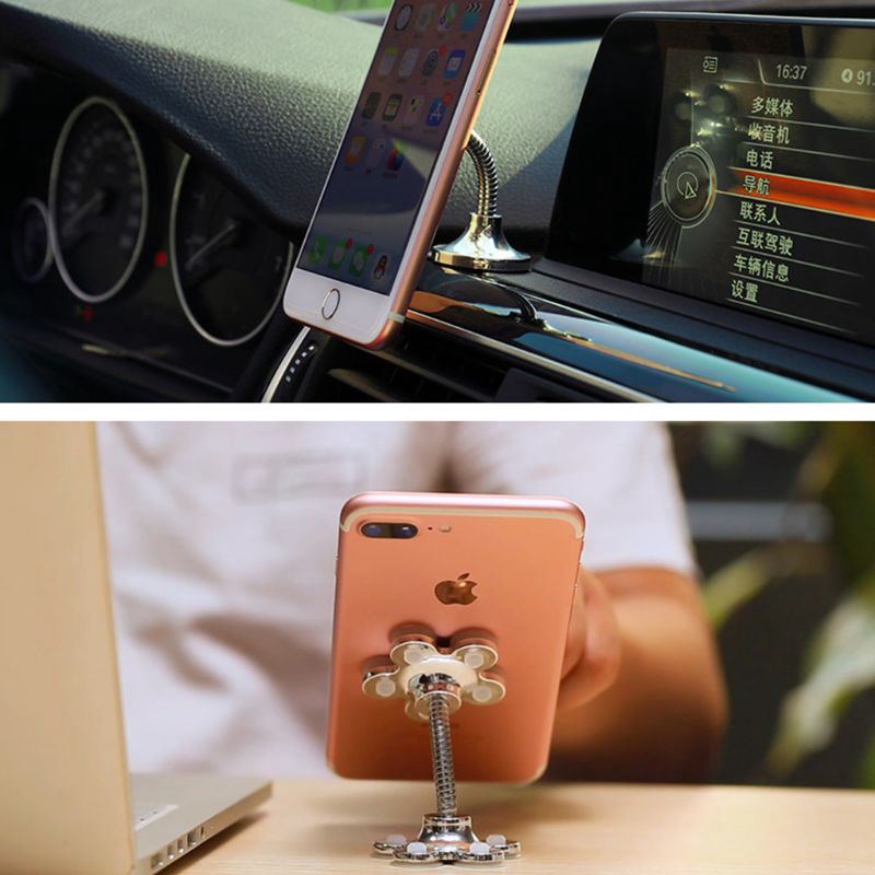 Giá đỡ điện thoại kim loại hình hoa xoay 360 độ