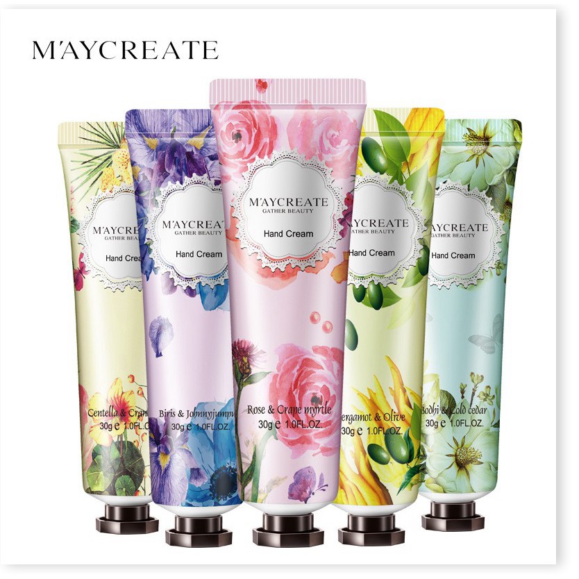 [Mã giảm giá] 🌈🍒🍭Kem Dưỡng Da Tay Da Chân Maycreate Perfumed Hand Essence