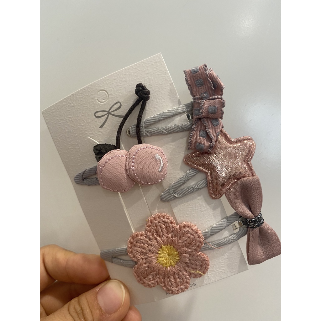 Set 5 Kẹp nơ công chúa Hàn Quốc