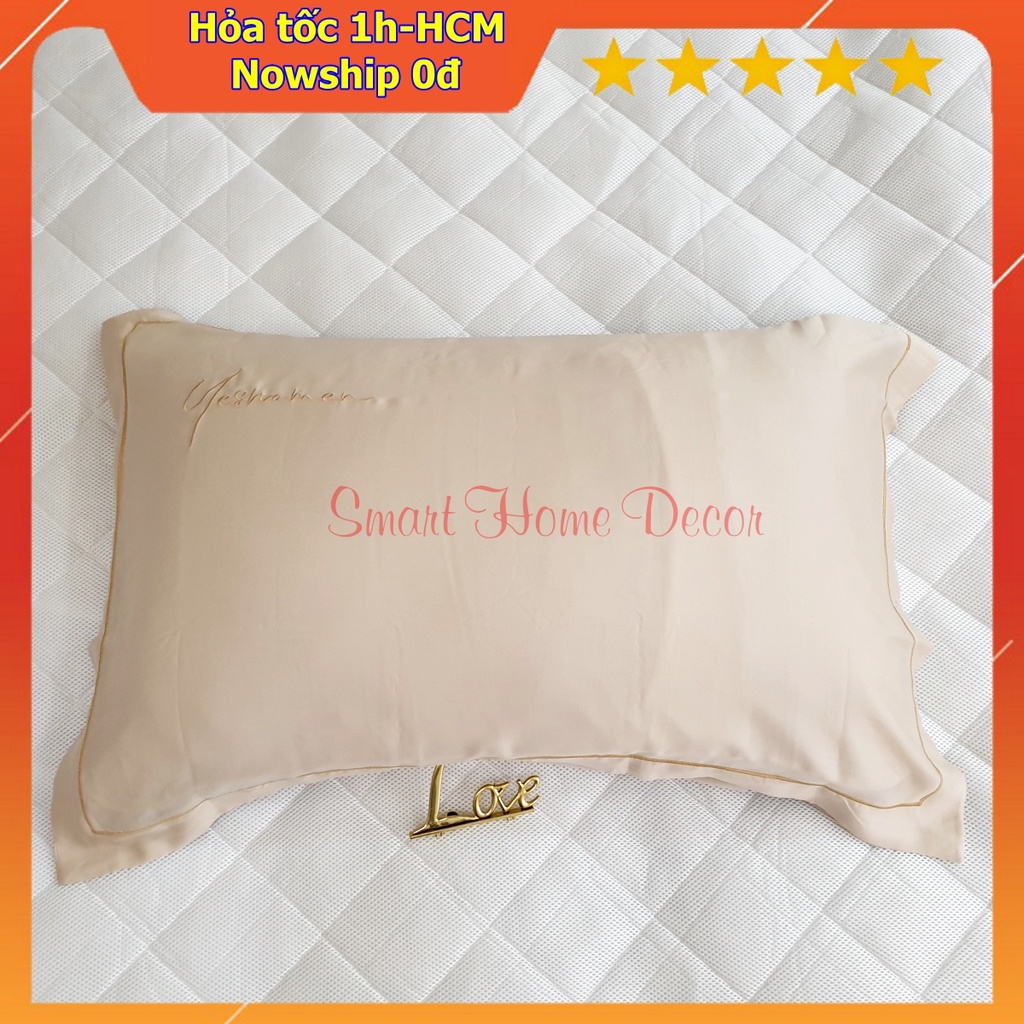 Vỏ gối nằm 50x70cm,lụa 100%Tencel 60S, cao cấp nhất thị trường, siêu mềm mát mịn (Ảnh shop tự chụp) | BigBuy360 - bigbuy360.vn