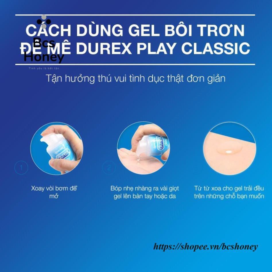 Gel Bôi Trơn Durex Play Classic Pleasure Gel bôi trơn tăng độ ẩm dành cho người khô hạn