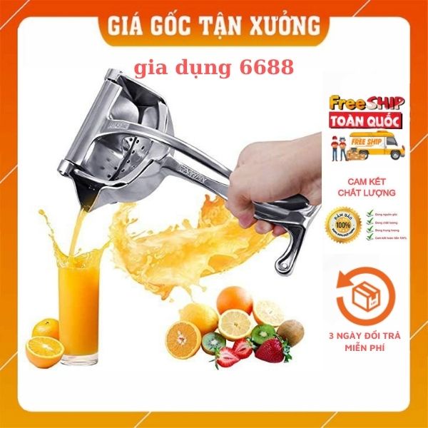 Máy vắt cam chanh{FREE SHIP}ép nước rau củ cầm tay tại nhà bằng nhôm siêu bền chống gỉ sét - Dụng cụ ép hoa quả trái cây
