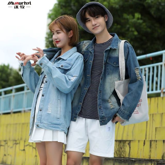 Áo khoác jeans bò thời trang UniSex Nam nữ