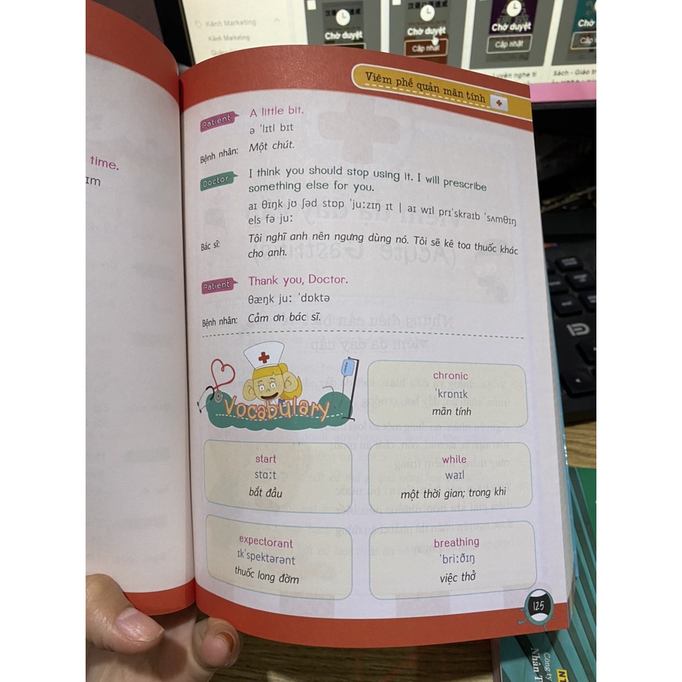 Sách - Tiếng Anh Giao Tiếp Dành Cho Bác Sĩ Và Bệnh Nhân  + Kèm đĩa CD