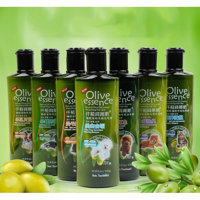 Sữa tắm Olive chó mèo 450ml siêu thơm siêu mềm mượt - LazePet