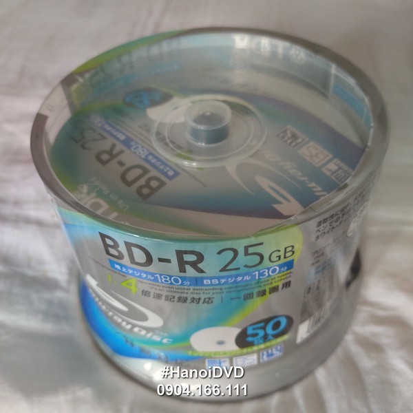Đĩa Blu-ray ghi 1 lần BD-R 25gb TDK Made in Japan in phun