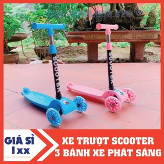 Xe trượt Scooter 3 bánh có bánh xe phát sáng cho bé yêu.