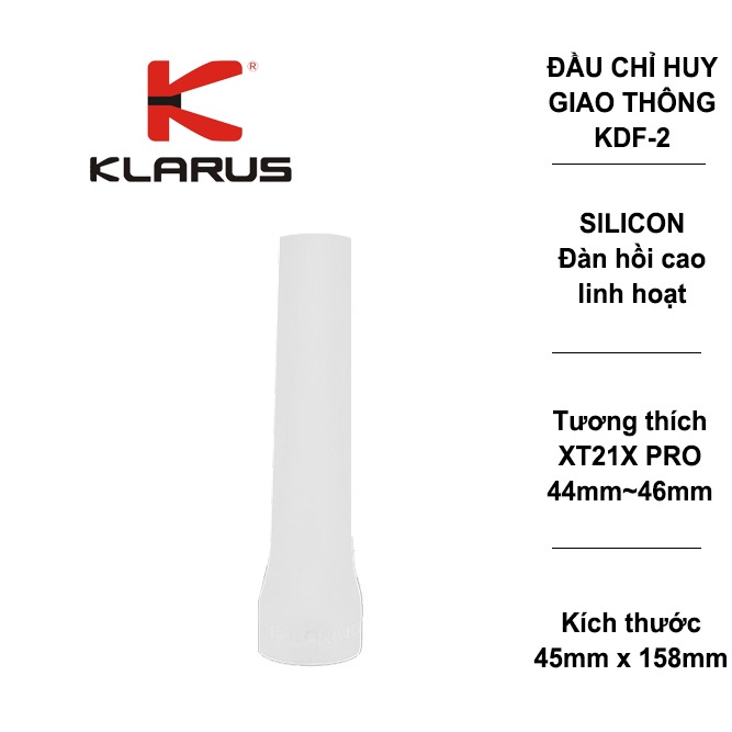 Tản sáng trắng KLARUS KDF-3 - dành cho 360X3, XT11X, XT21X