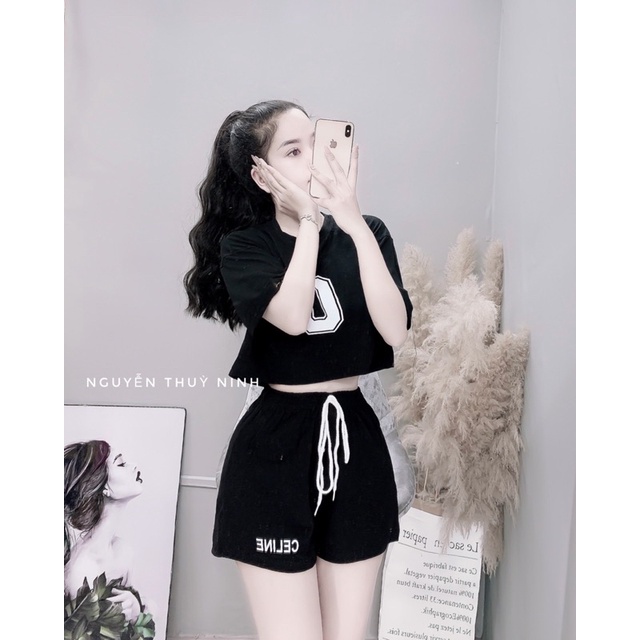 Set bộ croptop chữ C