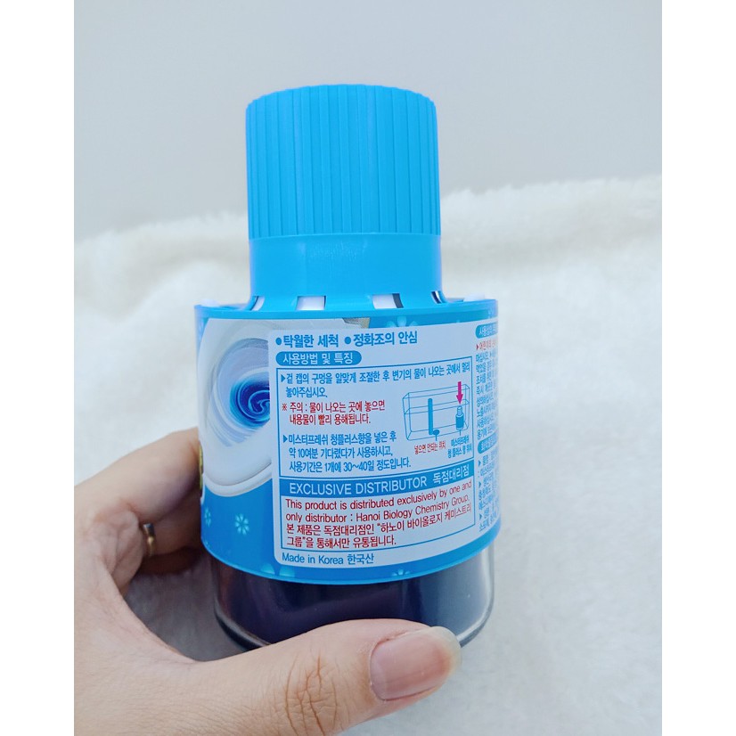 Chai Thả Bồn Cầu Khử Mùi Hàn Quốc 180gr, sử dụng được 2500 lần xả.