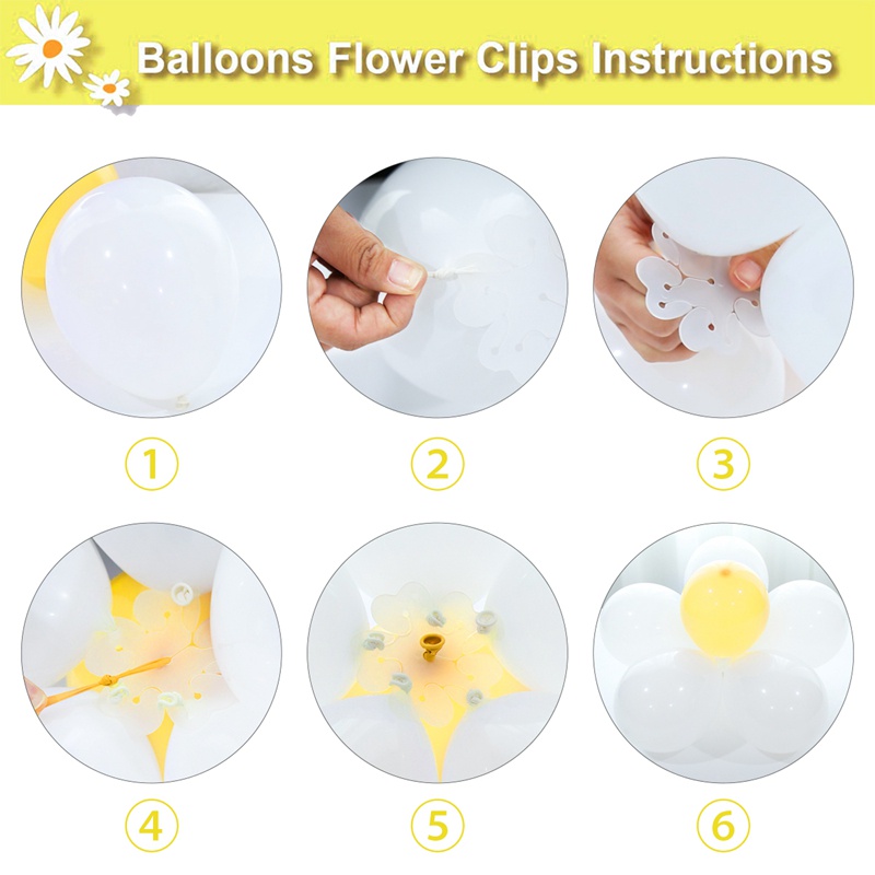 Set 71 Bong Bóng Lá Nhôm Mini In Hình Hoa Cúc Dễ Thương Dùng Trang Trí Tiệc Sinh Nhật/ Tiệc Cưới