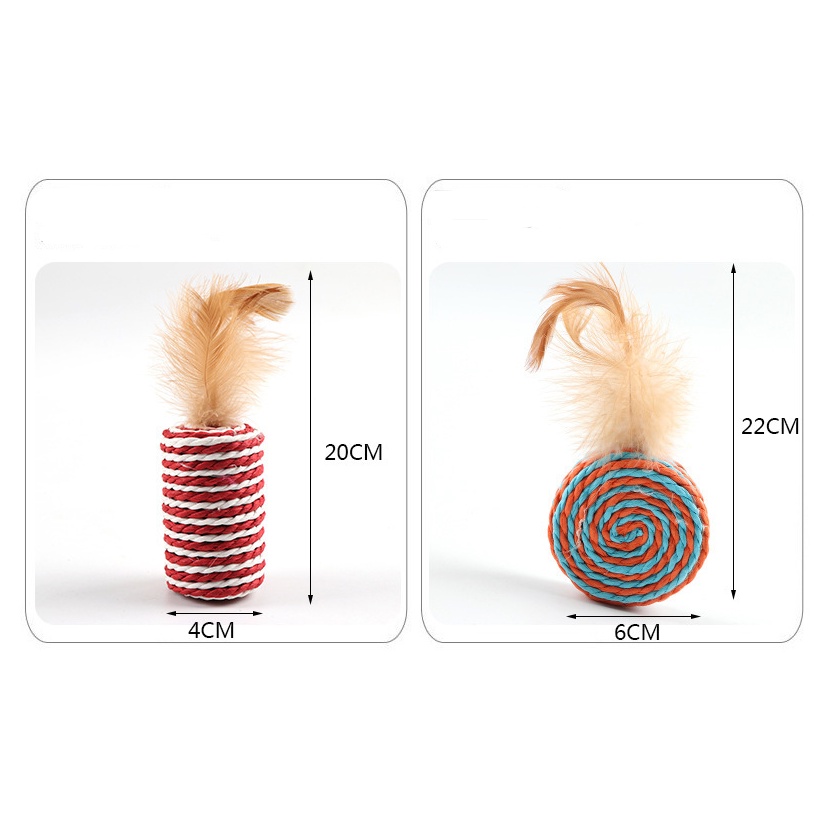 Đồ Chơi Cần Câu Cho Mèo Set 7 Món