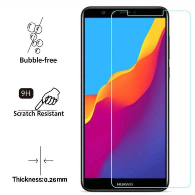 Bộ 3 dán kính cường lực Huawei Y7 Pro 2018 - Trong suốt