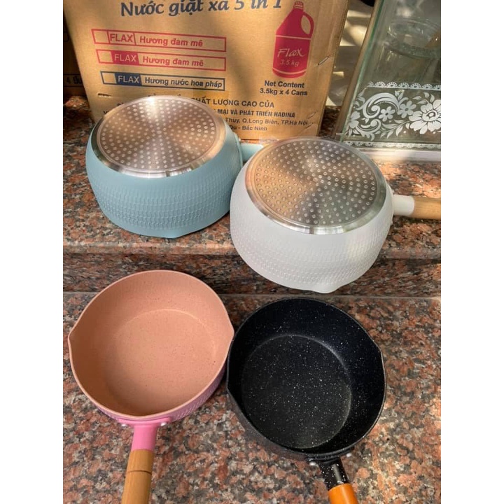 Nồi sữa chống dính 18cm đáy từ có quai dài