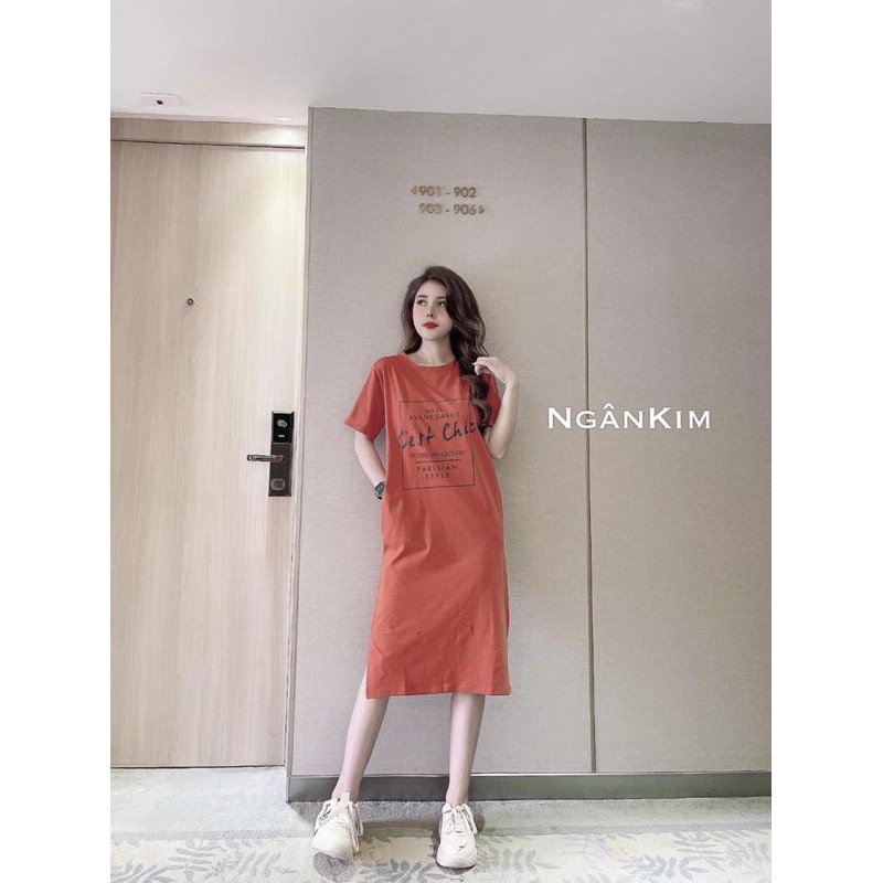 VÁY SUÔNG COTTON NỮ CÓ TÚI BASIC CỰC HOT DK44 | BigBuy360 - bigbuy360.vn