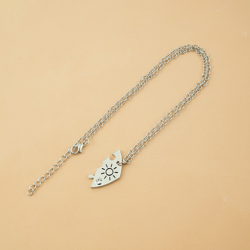 Set 3 Vòng cổ Tình Bạn Mặt Trăng / Mặt Trời / Ngôi Sao Thời Trang Cho Nam Và Nữ