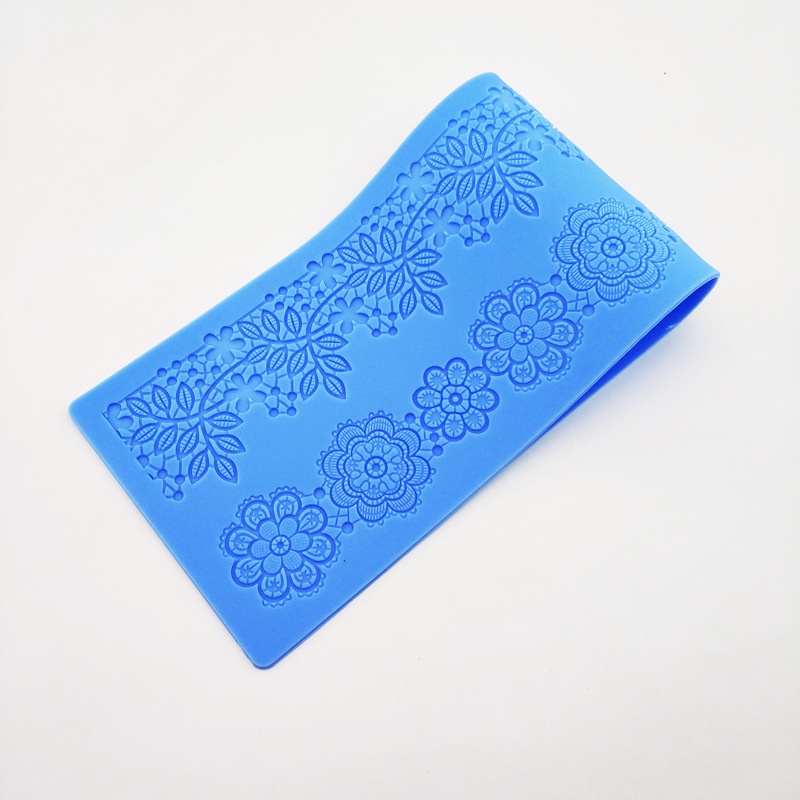 Khuôn In Nổi Trang Trí Bánh Kem Họa Tiết Ren Bằng Silicone DBS304