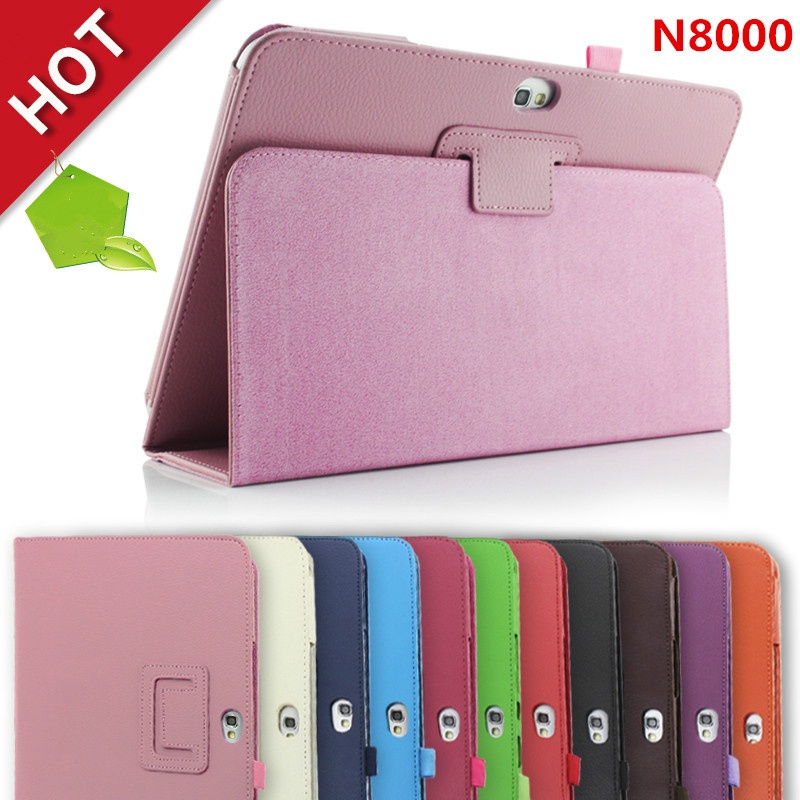 Ốp Bao Da PU Máy Tính Bảng Nắp Lật Nam Châm Cho Samsung Galaxy Note 10.1 "2012 GT-N8000 N8000 N8010 N8020 Ốp