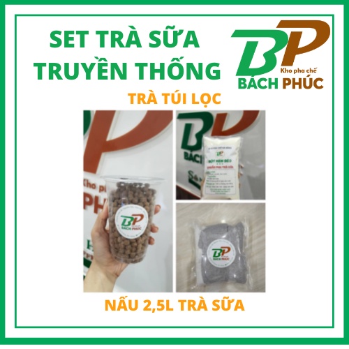 SET COMBO TRÀ SỮA TRUYỀN THỐNG TRÀ TÚI LỌC - NGUYÊN LIỆU PHA CHẾ TRÀ SỮA THƠM NGON