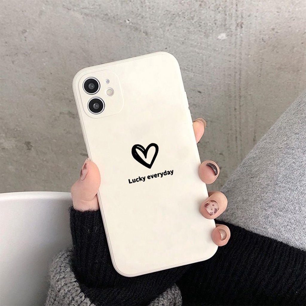 Ốp iPhone viền vuông cute dễ thương T53