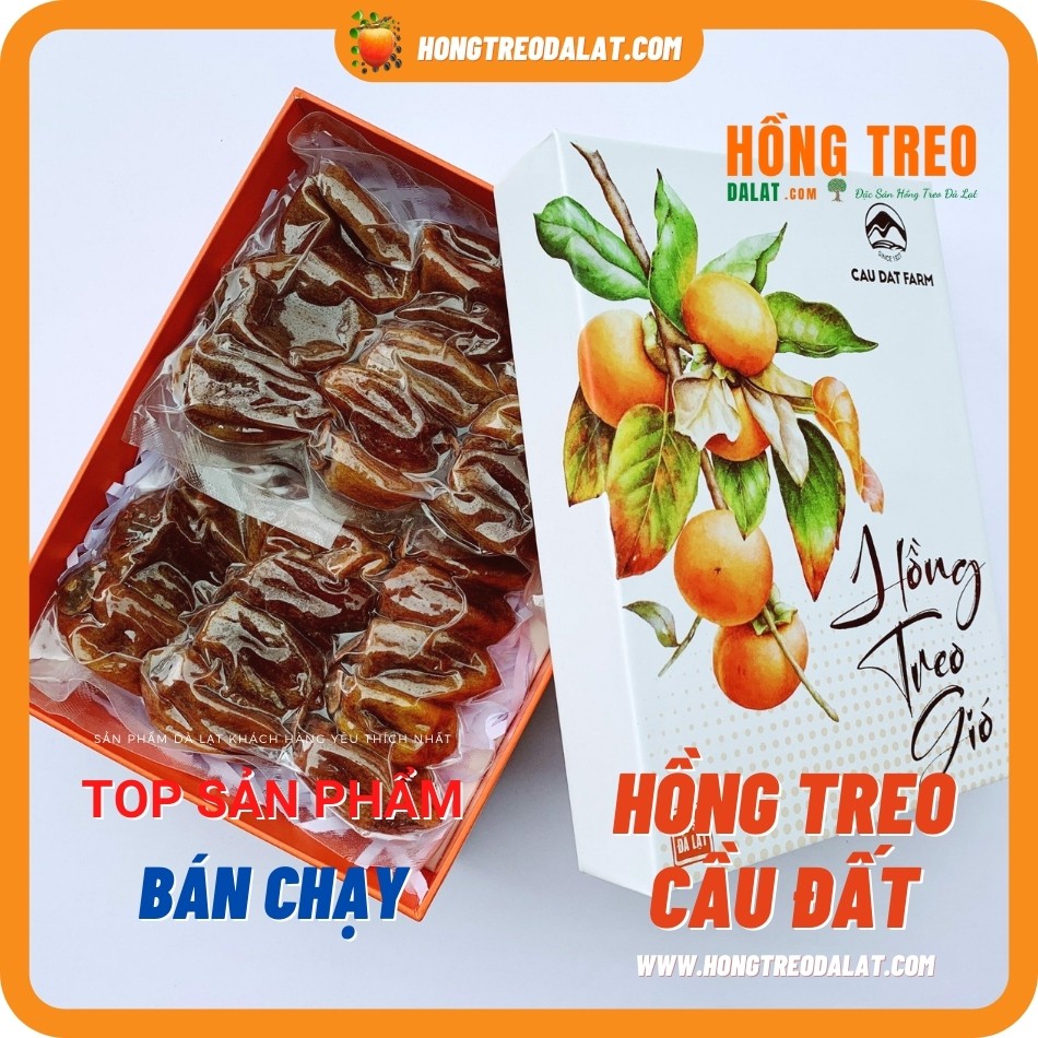 Hồng Treo Gió Cầu Đất Loại 500Gram tại Cầu Đất Farm | BigBuy360 - bigbuy360.vn