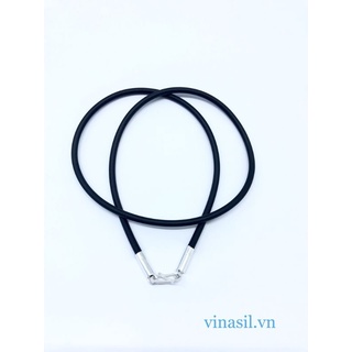 dây cao su bọc bạc 3mm cho nữ