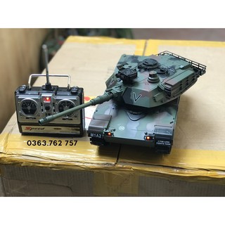 Đồ chơi xe tăng điểu khiển bắn đạn nhựa M1A2 T90 Leopard Merkava