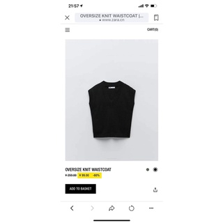 Áo gile zara size M đã mặc 1 lần