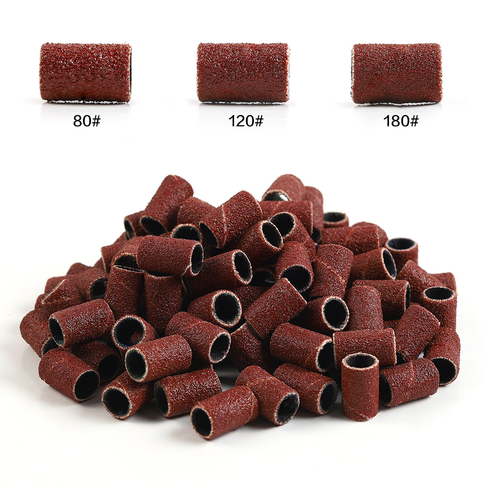 [Hàng mới về] Set 100 vòng cát 80/120/180 đánh bóng móng tay
