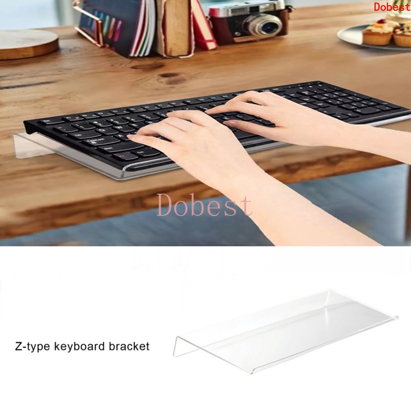 Giá Đỡ Bàn Phím Máy Tính Bằng Acrylic Trong Suốt Tiện Dụng Cho Trường Học/ Văn Phòng