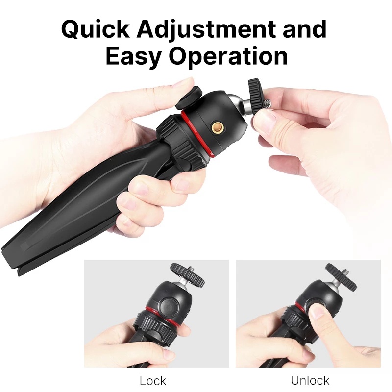 Ulanzi Giá Đỡ Ba Chân Mini MT-17 Đầu Bi 1 / 4 '' Thông Dụng Cho Máy Ảnh DSLR / Điện Thoại Thông Minh | BigBuy360 - bigbuy360.vn