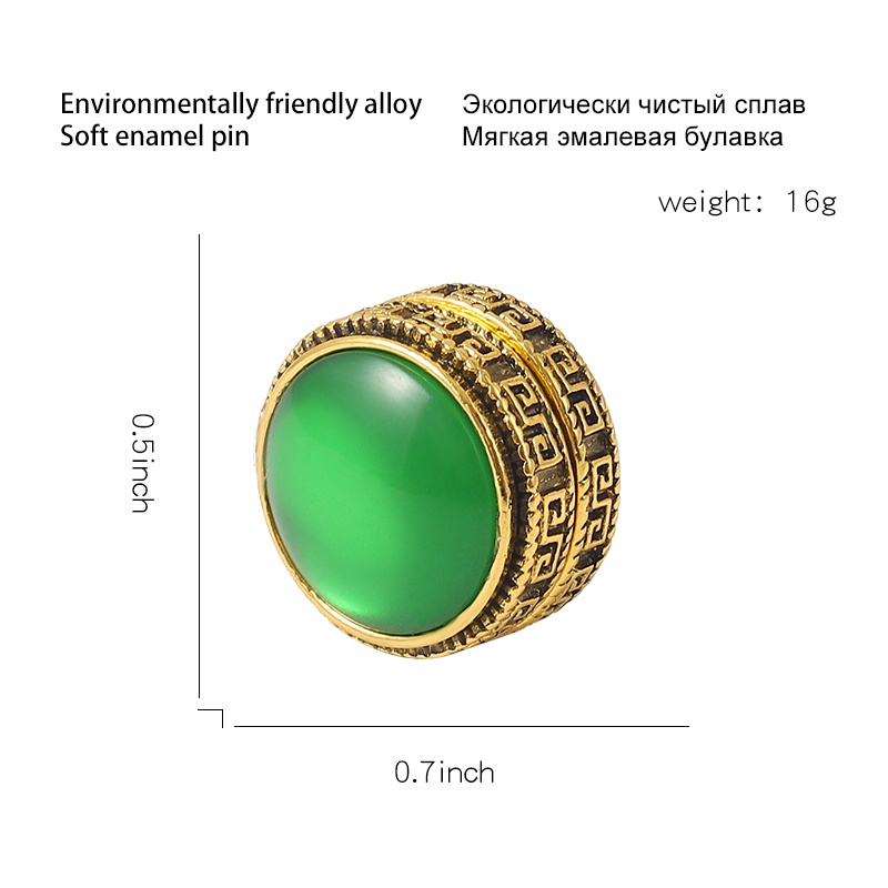 Ghim Cài Áo Khăn Choàng Hijab Có Nút Cài Nam Châm Cố Định Chống Trượt 7 Kiểu Vintage Cho Nữ