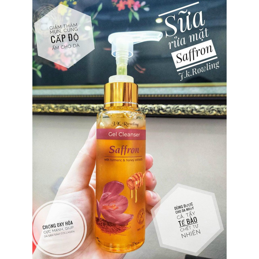 [Chính hãng] Gel Rửa Mặt SAFFRON - MẬT ONG - NGHỆ