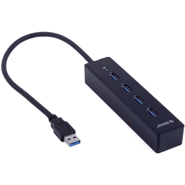 Bộ chia 4 cổng USB 3.0-Hub USB 3.0 Orico W8PH4-BK