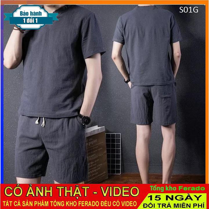 [ xả kho ] PM Bộ đũi nam S01G đẳng cấp phái mạnh PM Fashion