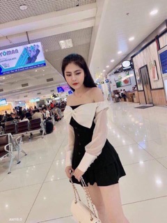 Sét áo nơ + chân váy và ảnh thật