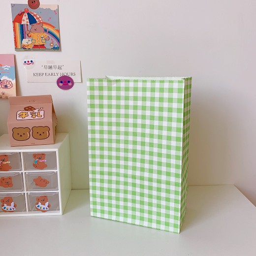 [Mã LIFEBOOK2 giảm 10% đơn 0Đ] Túi Giấy Mini Đựng Quà Tặng, Vật Nhỏ Cute Hình Caro Gingham Màu DIY