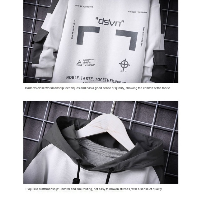 Áo hoodie dài tay màu sắc thời trang cho bé trai