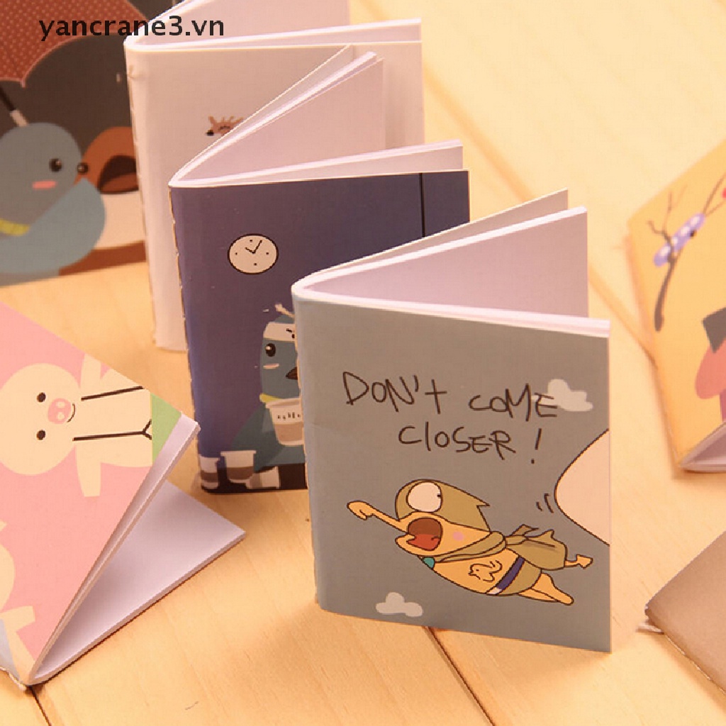 1 Cuốn Sổ Tay Mini Bỏ Túi Họa Tiết Hoạt Hình Dễ Thương Tiện Dụng {yancrane3.vn