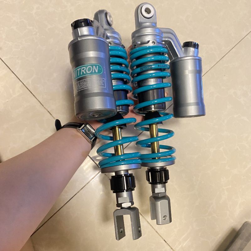 Phuộc nhún sau Nitron bình dầu cho các xe tay ga novo 4 5 6 NVX Air blade...