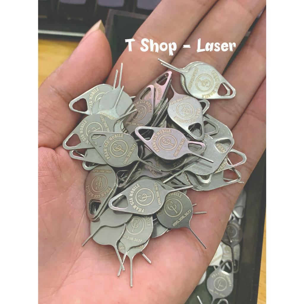 100 Que chọc sim khắc laser theo yêu cầu