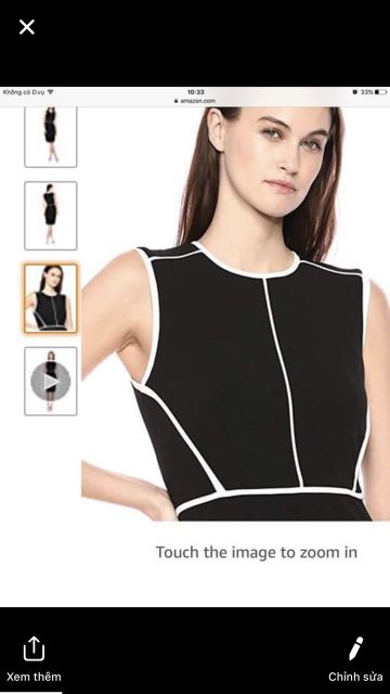 Đầm CK body viền trắng