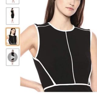 Đầm ôm Body Sheath Dress viền trắng