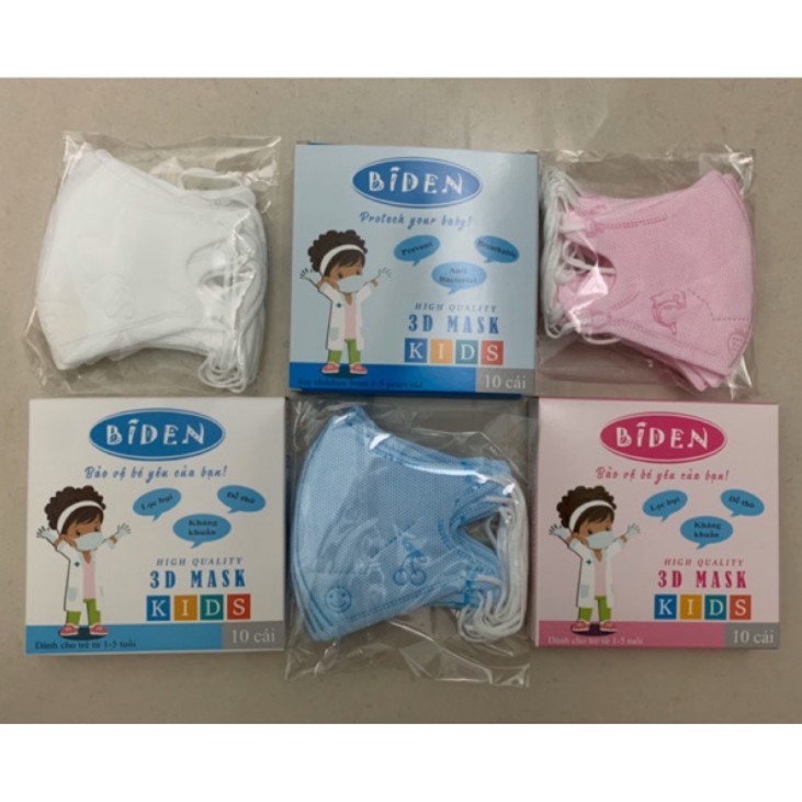 Khẩu trang em bé 3D ( Hộp 10 cái) | BigBuy360 - bigbuy360.vn