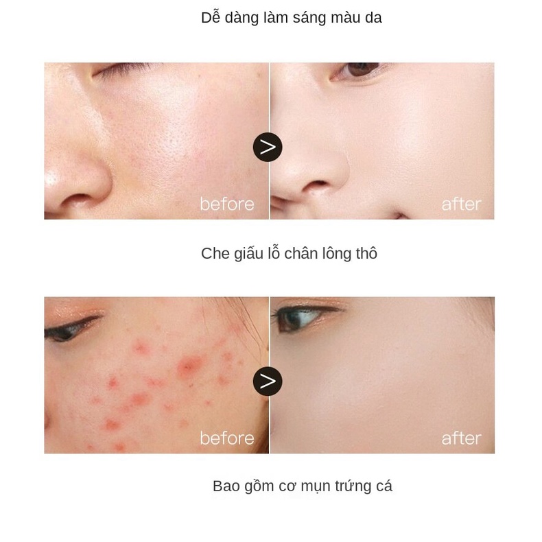[Hàng mới về] Kem che khuyết điểm lót da tạo lớp nền mỏng nhẹ và tự nhiên dưỡng ẩm lâu trôi | BigBuy360 - bigbuy360.vn