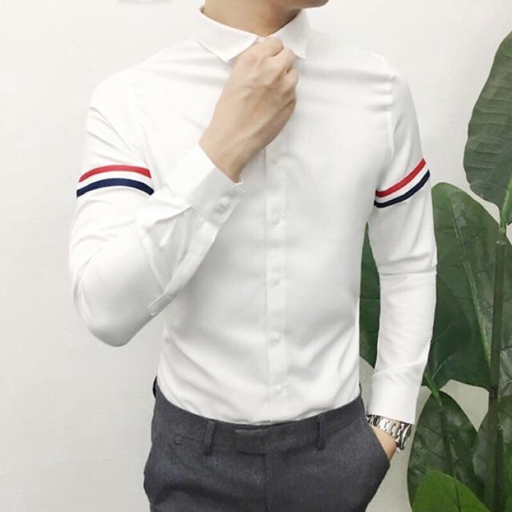 Sơ mi quốc dân hàng cao cấp chất cotton lụa trơn không nhăn hàng slimfit body