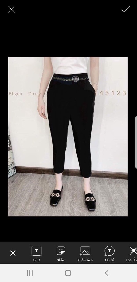 Quần legging dáng lỡ chất umi