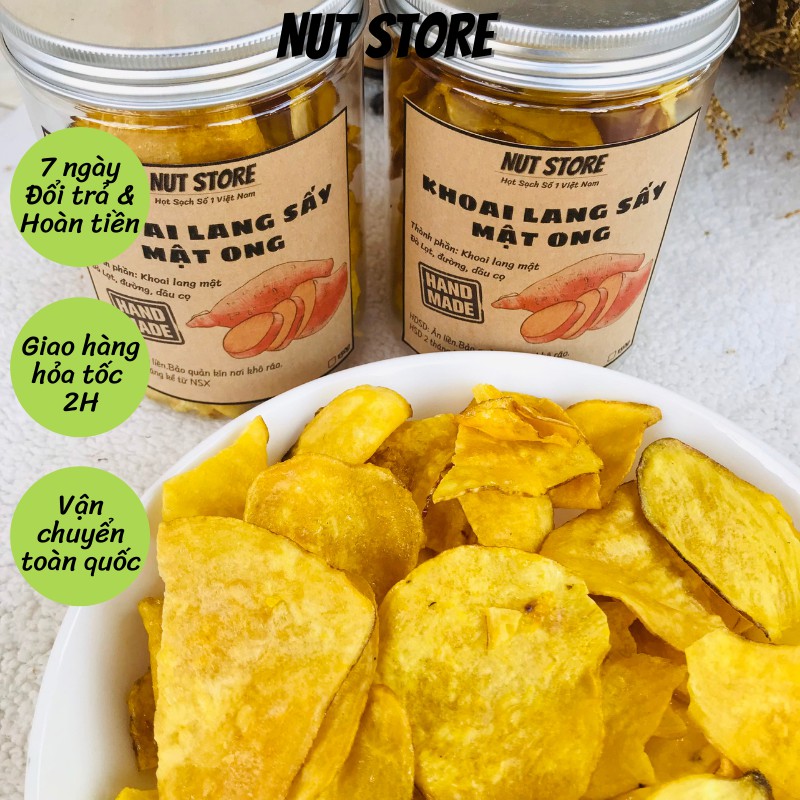 Khoai lang sấy mật ong Nut Store 150g