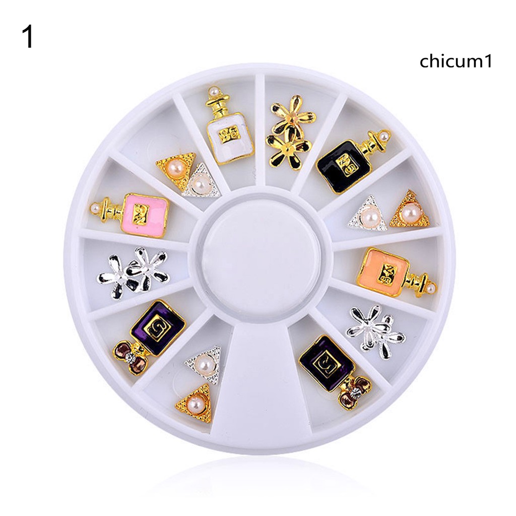 [Hàng mới về] Phụ kiện đính móng tay trang trí 3d nhiều màu nhiều kiểu thời trang